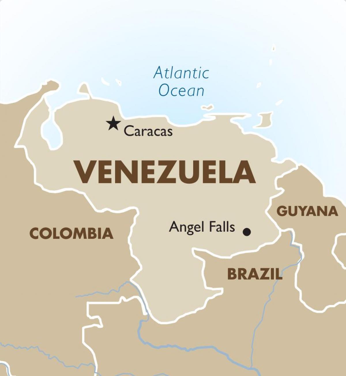 venezuela capital mapa