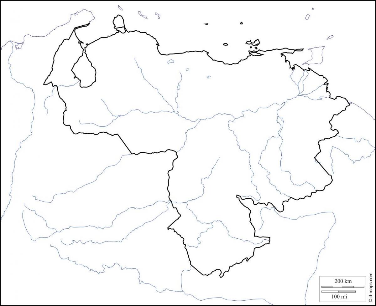 venezuela mapa en blanco