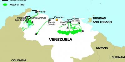 Venezuela las reservas de petróleo mapa