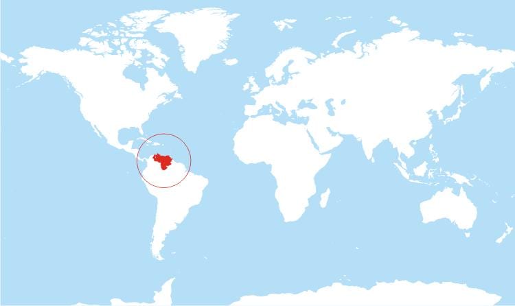 mapa de venezuela ubicación en el mundo