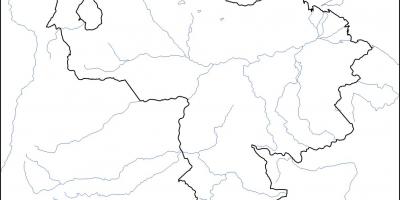 Venezuela mapa en blanco