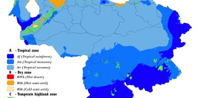 Mapa de venezuela climático