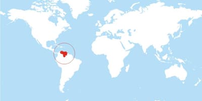 Mapa de venezuela ubicación en el mundo